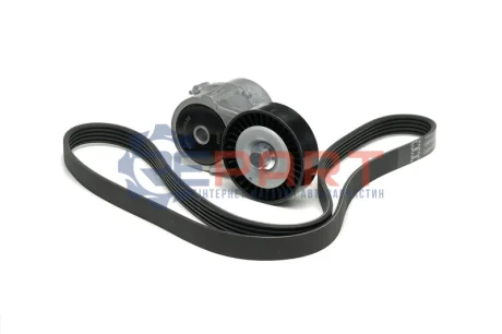 Комплект поликлинових ременів (з роликами) CHEVROLET ASTRA OPEL ASTRA G, ASTRA G CLASSIC, ASTRA H, ASTRA H GTC, COMBO, COMBO TOUR, CORSA C, MERIVA A, TIGRA, ZAFIRA A, ZAFIRA B 1.4-1.8 02.98 SNR NTN KA853.05