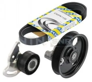 Комплект поликлинових ременів (з роликами) NISSAN ALMERA II, KUBISTAR, MICRA III RENAULT CLIO II, CLIO III, GRAND SCENIC II, KANGOO, KANGOO EXPRESS, LOGAN I, MEGANE II, MODUS 1.0-1.6LPG 06.01 SNR NTN KA85520