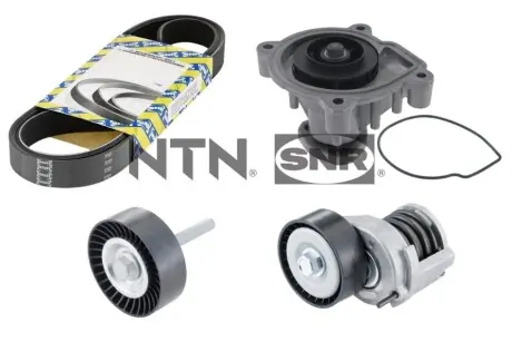 Комплект ременя генератора + помпа Audi A3/Skoda Octavia/VW Golf V/Passat B6 1.6FSI 03-08 SNR NTN KAP857140