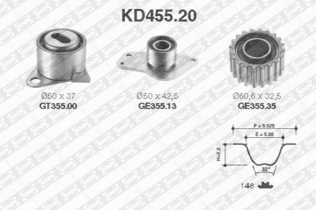 Комплект ГРМ SNR NTN KD45520 (фото 1)