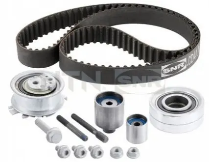 Комплект ГРМ (ремінь + ролик) AUDI A1, A3, A4 ALLROAD B8, A4 B8, A5, A6 C7, Q3, Q5, TT SKODA FABIA II, FABIA II PRAKTIK, OCTAVIA II, RAPID, ROOMSTER, ROOMSTER PRAKTIK, SUPERB II 1.2-2.5D 05.03 SNR NTN KD45773