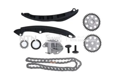 Комплект ланцюга ГРМ VW Polo/Skoda Fabia 1.2 07-14 (z=130) (+ шестерні) SNR NTN KDC45720