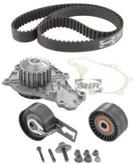Комплект ГРМ (ремінь + ролик + водяний насос) CITROEN C3 II, DS3 FORD FIESTA V, FIESTA VI, KUGA II PEUGEOT 2008 I, 206+, 207, 208, 208 I, 208 II 1.4D/1.5/1.6D 11.01 SNR NTN KDP452.350