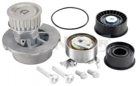 Комплект ГРМ (ремінь + ролик + водяний насос) CHEVROLET CORSA OPEL ASTRA F, ASTRA F CLASSIC, ASTRA G, CORSA B, TIGRA, VECTRA B 1.4/1.6 03.93-01.05 SNR NTN KDP453110