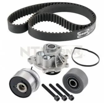 Комплект ГРМ (ремінь + ролик + водяний насос) CHEVROLET AVEO, AVEO / KALOS, CRUZE, ORLANDO, TRAX OPEL ASTRA G, ASTRA G CLASSIC, ASTRA H, ASTRA H CLASSIC, ASTRA H GTC, ASTRA J 1.4-12.0D 09.98 SNR NTN KDP453260