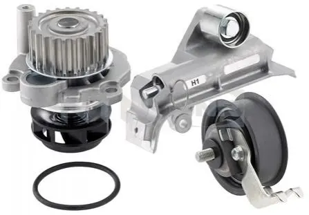 Комплект ГРМ (ремень + ролик + водяной насос) AUDI A3, A4 B5, A6 C5, TT SEAT ALHAMBRA, CORDOBA, IBIZA II, LEON, TOLEDO II SKODA OCTAVIA I VW BORA, BORA I, GOLF IV 1.6D/1.8 01.95-11.16 SNR NTN KDP457330
