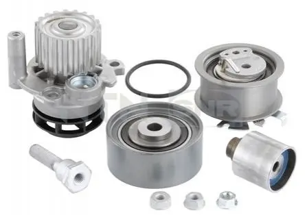Комплект ГРМ (ремінь + ролик + водяний насос) AUDI A3, A4 B7 SEAT ALTEA, ALTEA XL, LEON, TOLEDO III SKODA OCTAVIA II, SUPERB II VW GOLF PLUS, GOLF PLUS V, GOLF V, JETTA III 2.0D 02.03-07.15 SNR NTN KDP457610