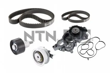 Фото Комплект ГРМ + помпа VW Polo/Skoda Fabia 1.0-1.6 TSI 14- (10x81z/20x163z) SNR NTN (KDP457751) зображення 1