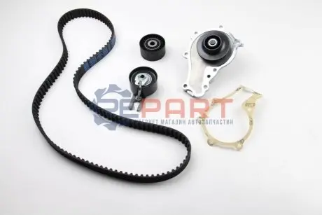 Комплект ГРМ (ремінь + ролик + водяний насос) CITROEN C1, C2, C2 ENTERPRISE, C3 I, C3 II, C3 PLURIEL, NEMO, XSARA FORD FIESTA V, FIESTA VI, FUSION, KUGA II MAZDA 2 1.4/1.4D/1.5 09.01 SNR NTN KDP459.380