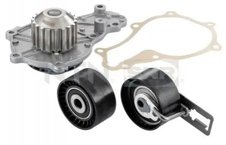 Комплект ГРМ (ремінь + ролик + водяний насос) VOLVO C30, S40 II, S80 II, V40, V50, V70 III FORD C-MAX, C-MAX II, FIESTA V, FIESTA VI, FOCUS C-MAX, FOCUS II, FUSION MAZDA 3 1.6D 10.03 SNR NTN KDP459650
