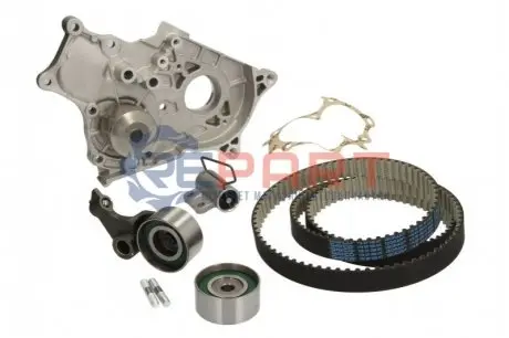 Комплект ГРМ (ремінь + ролик + водяний насос) TOYOTA AVENSIS, AVENSIS VERSO, COROLLA, COROLLA VERSO, PREVIA II, RAV 4 II 2.0D 09.97-03.09 SNR NTN KDP469221