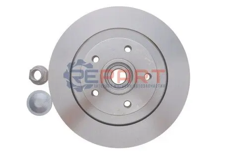 Фото Диск гальмівний (задній) Renault Laguna III 07- (280x11) (+ABS) (з підшипником) SNR NTN (KF15590U) зображення 1