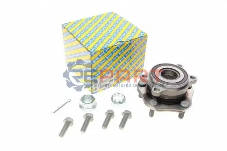 Фото Підшипник маточини (передньої) Nissan Qashqai/X-Trail 1.2-2.5 dCi/DIG-T 13- (+ABS) SNR NTN (R168116) зображення 1