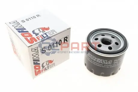 Масляний фільтр ALFA ROMEO 147, 156, 166, GT FIAT 500, 500 C, BRAVO II, DOBLO, IDEA, MULTIPLA, PANDA, PUNTO, STILO LANCIA LYBRA, MUSA, THESIS, YPSILON 1.0H-2.4D 09.00 SOFIMA S0110R Купити в Україні