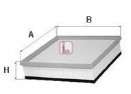 Фильтр воздушный - S 1012 A (1444CA, 1444CC, 1444VQ) SOFIMA S1012A (фото 1)