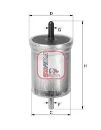Фото Фільтр паливний Renault Megane 1.4/1.6/2.0 96-03 SOFIMA (S1562B) зображення 1