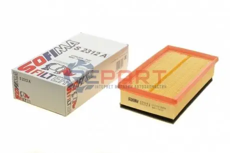 Фільтр повітряний Fiat Scudo/Citroen Jumpy/Peugeot Expert 1.6JTD/HDi 07-/Citroen C5 1.6HDRi 04- SOFIMA S2312A Купити в Україні