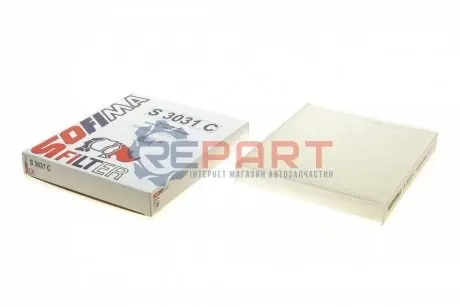 Фільтр салону Skoda Fabia/Roomster 1.2-2.0 99-15/VW Polo 1.2-1.9 01-/Seat Ibiza 1.2-2.0 02 SOFIMA S3031C Купити в Україні