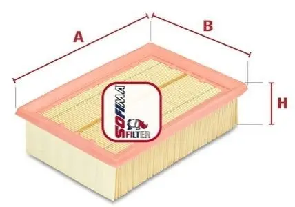 Фото Фільтр повітряний Fiat Brava/Marea 96-02 SOFIMA (S3066A) зображення 1