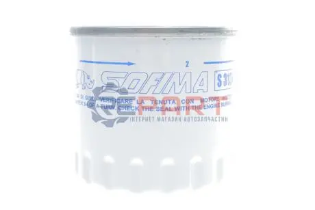 Фільтр масляний Peugeot 205 1.1/1.4 87-90/305 1.5 85-90 SOFIMA S 3130 R Купить в Украине