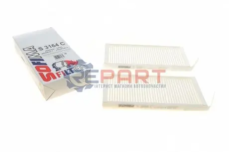 Фото Фільтр салону Renault Kangoo 08-/ Master 10- (к-кт 2шт) SOFIMA (S3164C) зображення 1