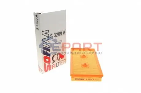 Фото Фільтр повітряний VW Golf/ Jetta/ Passat 1.6 FSI 04-10/ Skoda Octavia 1.6 FSI 04-08 SOFIMA (S3209A) зображення 1