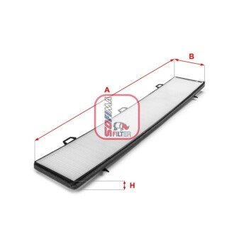 Фільтр салону BMW 1 (E81/E82/E87/E88) 04-/3 (E90/E91/E92/E93) 05-/X1 (E84) 09-15 SOFIMA S 3236 C