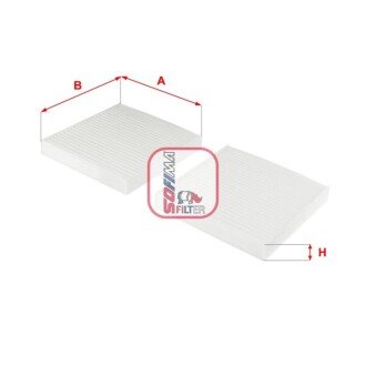 Фільтр салону BMW X3 (F25) 10-/X4 (F26) 14-18 (к-кт 2 шт) SOFIMA S 3251 C (фото 1)