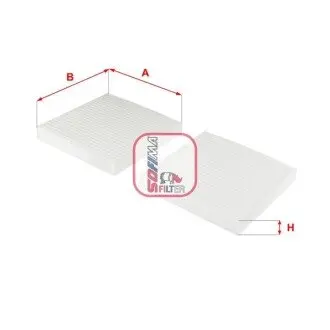 Фільтр салону BMW X3 (F25) 10-/X4 (F26) 14-18 (к-кт 2 шт) SOFIMA S 3251 C Купити в Україні