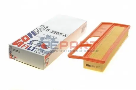 Фото Фільтр повітряний Fiat Panda 03-/Punto 05-/500 07-/Doblo 1.3JTD 04- SOFIMA (S3265A) зображення 1