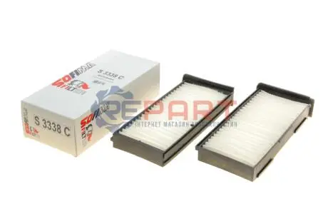 Фото Фільтр салону Mitsubishi Carisma/Colt/Lancer/L200 96-07 (к-кт 2шт.) SOFIMA (S 3338 C) зображення 1