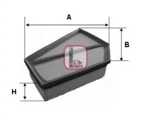 Фільтр повітряний Volvo C30/C70/S40/V40/V50 2.0/2.4D 06 SOFIMA S3349A Купити в Україні