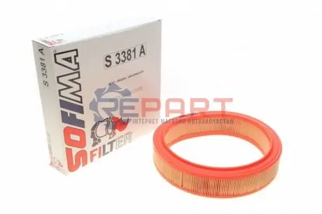 Фото Фільтр повітряний Skoda Octavia 1.6 96-04/VW Polo/Golf 1.0-1.6 i 94-01 SOFIMA (S3381A) зображення 1