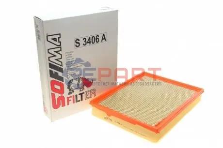 Фото 1 — Фільтр повітряний BMW X5 (E70) 3.0D 07-13/X6 (E71/E72) 3.0D 07-10 SOFIMA (S3406A) Фото Фільтр повітряний BMW X5 (E70) 3.0D 07-13/X6 (E71/E72) 3.0D 07-10 SOFIMA (S3406A) зображення 1