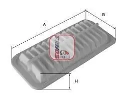 Фільтр повітряний Suzuki Swift 1.2-1.4i 10-/Splash 1.2/LPG 08-/Opel Agila 1.2 10-14 SOFIMA S 3553 A Купити в Україні