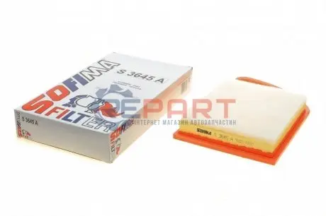 Фото Фільтр повітряний Citroen Berlingo/Peugeot Partner 1.4-1.6HDI 03/10- SOFIMA (S3645A) зображення 1