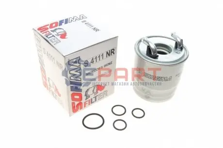 Фільтр паливний MB Sprinter 2.2CDI OM651 09- (H=117.5mm) SOFIMA S4111NR Купити в Україні