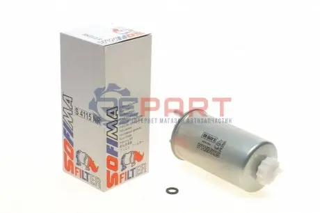 Фото 1 — Фільтр паливний Renault Logan/Dacia Duster 1.5dci 05- (OE line) SOFIMA (S4115NR) Фото Фільтр паливний Renault Logan/Dacia Duster 1.5dci 05- (OE line) SOFIMA (S4115NR) зображення 1