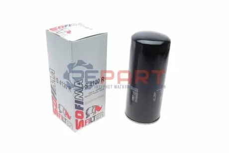 Масляний фільтр (фільтр, що вгвинчується) RVI C, D, K, KERAX, MAGNUM, PREMIUM 2, T VOLVO 7700, 8500, 8700, 9700, 9900, B10, B11, B12, B6, B9, F12, F16, FH, FH II, FH12 D10A320-THD100DD 01.85 SOFIMA S4120R Купити в Україні