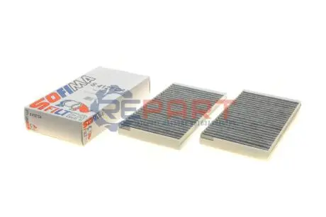 Фільтр салону BMW 5 (E60)/6 (E63) 04-10 (вугільний) (к-кт 2 шт.) SOFIMA S 4127 CA Купити в Україні