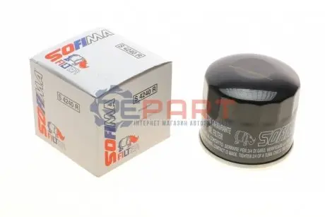 Фільтр масляний Kia Opirus/Mitsubishi Lancer/Mazda 323/626 1.7-2.2 80 SOFIMA S4240R Купити в Україні