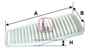 Фото Фільтр повітряний Toyota Rav4 2.0 4WD/2.4 06-13/Camry 3.5 06-14 SOFIMA (S4822A) зображення 1