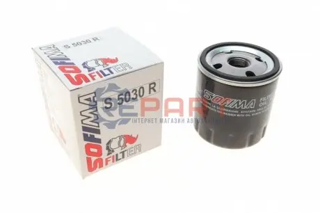 Фото Фільтр масляний Citroen Berlingo/Peugeot Partner/Fiat Scudo 1.8/1.9D/1.4i/1.8i 96-11 SOFIMA (S5030R) зображення 1