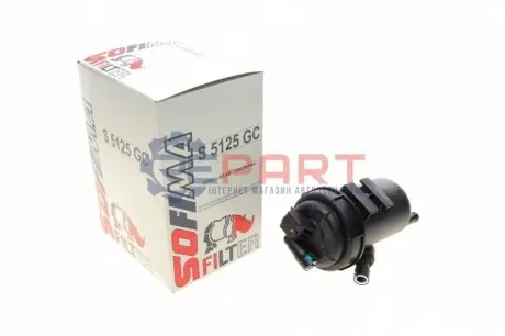 Фото Корпус фільтра паливного Opel Astra H 1.3/1.9 CDTI 05-10/Vectra/Signum 1.9 CDTI 04- (OE line) SOFIMA (S5125GC) зображення 1