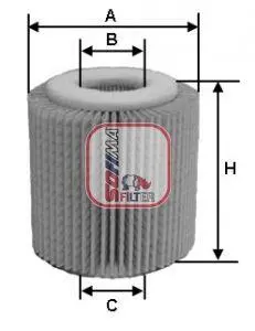 Фільтр масляний Lexus RX/NX 2.0-3.5 08-/Toyota Rav 4 2.5 Hybrid 15-/MB Vito (W447) 2.2 (OM651) 15 SOFIMA S 5150 PE Купити в Україні
