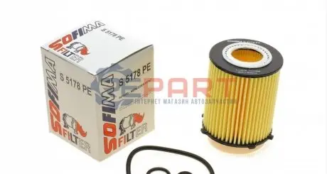 Фото Фільтр масляний MB E-class (W212/A207)/C-class (W204/W205) 2.0i 11- (M270/M274) SOFIMA (S5178PE) зображення 1