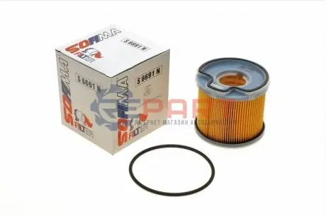 Паливний фільтр CITROEN BERLINGO, C5 I, EVASION, JUMPY I, XANTIA, XSARA, XSARA PICASSO FIAT SCUDO, ULYSSE LANCIA ZETA PEUGEOT 206, 306, 307, 406, 607, 806, EXPERT, PARTNER 2.0-2.7 06.98 SOFIMA S6691N Купити в Україні