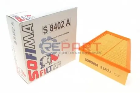 Фото Фільтр повітряний Skoda Fabia/Roomster /VW Polo 1.4/1.9TDI 03- SOFIMA (S8402A) зображення 1