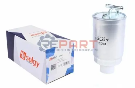 Фільтр паливний VW LT 2.4D/T3 1.6D/TD -88/Golf II -87 (без підігр.) Solgy 102063