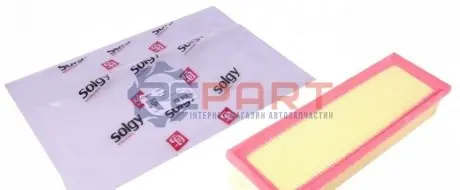 Фото Фільтр повітряний Peugeot Partner 1.6 16V 01- (без картонної упаковки) Solgy (103071) зображення 1